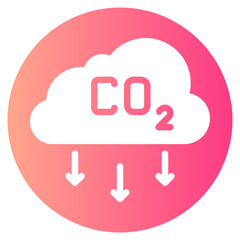co2 gradient icon