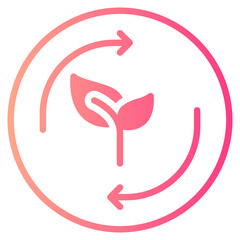 plant gradient icon