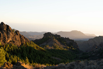 Paisaje desde el Mirador del Roque Nublo (Gran Canaria)