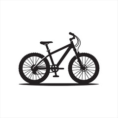 Fototapeta premium Stylish Bicycle Silhouette Designs - Icons, Vectors, and Clipart for All Projects