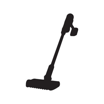 recommend clip art: Cordless Vacuum Cleaner Silhouette Vector Illustration