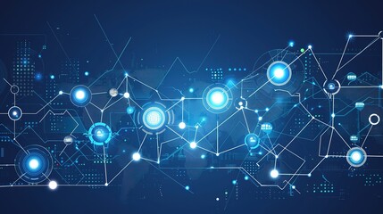 Obraz premium Digital Background Technology Process - A Captivating Display of Technological Wonders. The Intricate Steps and Digital Elements Involved in the Background Technology Process, Creating a Mesmerizing