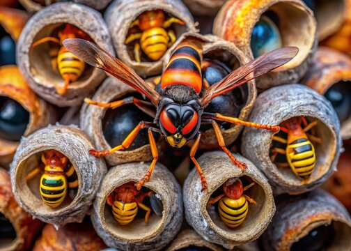 Captivating Drone Photography of Sceliphron Caementarium Nesting Habitats in Natural Settings with Stunning Aerial Views and Detailed Insect Behavior Observations