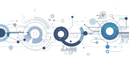 Obraz premium Digital Background Technology Process - A Captivating Display of Technological Wonders. The Intricate Steps and Digital Elements Involved in the Background Technology Process, Creating a Mesmerizing 