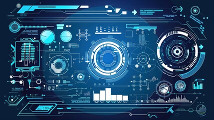 Obraz premium Digital Background Technology Process - A Captivating Display of Technological Wonders. The Intricate Steps and Digital Elements Involved in the Background Technology Process, Creating a Mesmerizing 