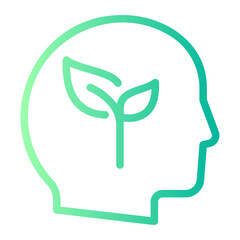 think green gradient icon