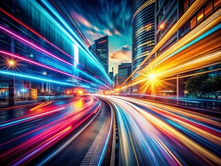Captivating Long Exposure Digital Art Pieces Showcasing Ethereal Light Trails and Vibrant Colors in a Dynamic Fusion of Technology and Artistic Expression