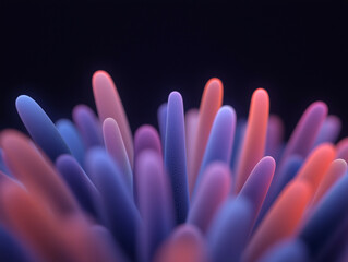 Abstract Fluorescent Tubes in Neon Blue and Pink with Glowing Light
