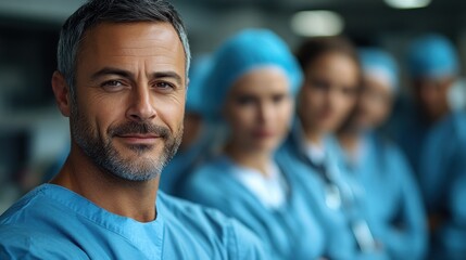 Confident Male Doctor in Surgical Setting