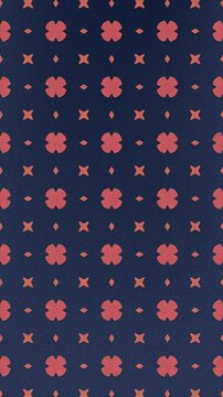 Colorful pattern with transformation of basic geometric shapes. Abstract art background. Digital seamless loop animation. 2d. Vertical