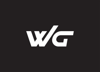 WG letter logo and initial logo design