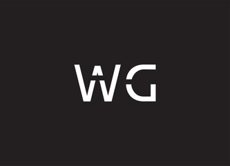 WG letter logo and initial logo design