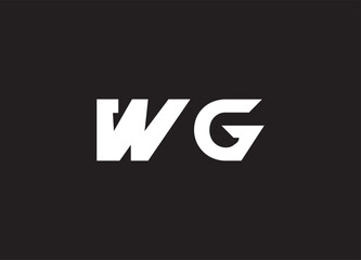 WG letter logo and initial logo design