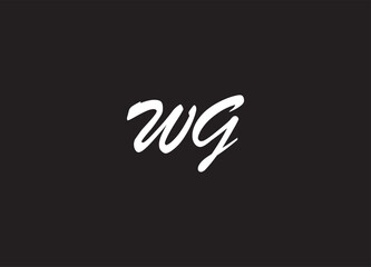 WG letter logo and initial logo design