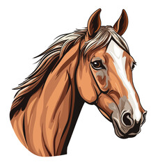 Obraz premium Stylized Horse Icon Vector Illustration for Modern Design