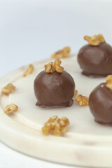 chocolate truffles almond bonbon cacao balls