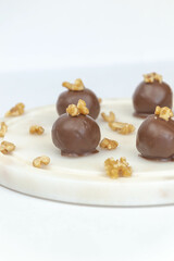 chocolate truffles almond bonbon cacao balls