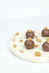 chocolate truffles almond bonbon cacao balls