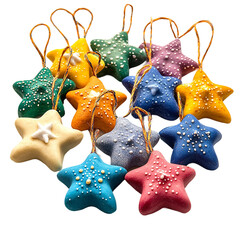 Magnificent Crafting salt dough isolated on transparent background
