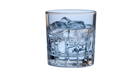 Glass of Water with Ice Cubes - Photo