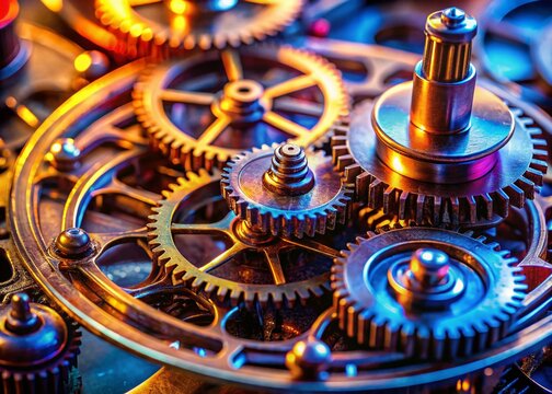 Captivating Macro Photography of MK18 Mechanism Showcasing Intricate Details and Precision Engineering in a Stunning Close-Up View