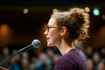 Mental health activist shares insights and experiences at a community event focused on raising awareness for mental health issues