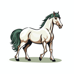 Naklejka premium Western Style Horse Vector Illustration for Rustic Themes