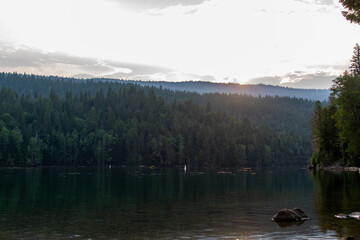Sunset at the lake, Clearwater