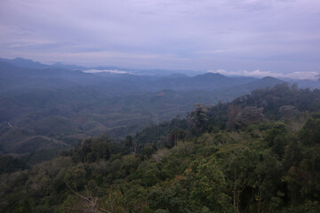 Mountains in the morning