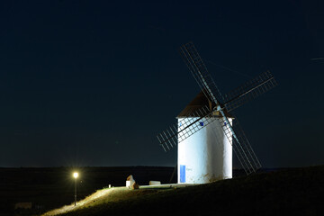 MOLINO DE VIENTO EN MOTA DEL CUERVO. CUENCA. CASTILLA LA MANCHA. ESPA&Ntilde;A. EUROPA