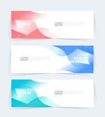 Geometric banner design with Vector presentation template.