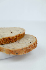 slice artisanal bread cereal bakery grain gluten