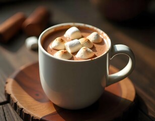 Hot chocolate with marshmallows