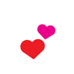 heart icon red and pink colour