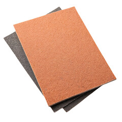 Sanding paper isolated on a transparent background