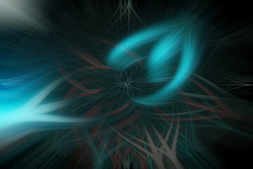 Premium Photo , Abstract twisted light fibers effect background.