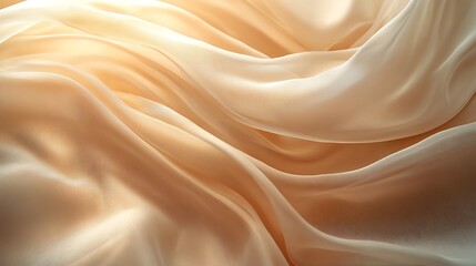 Fototapeta premium Elegant silk drapery studio setting textile photography soft lighting