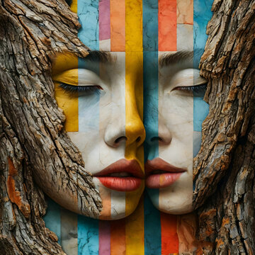 Psychedelische Abstraktion Beunruhigende Gedanken &uuml;ber die Liebe 1х1. Hintergrund f&uuml;r das Design 2.