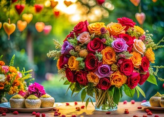 Celebrating 31 Years of Love: A Macro Photography Collection of Joyful Anniversary Moments with Beautiful Floral Arrangements and Romantic Decorations