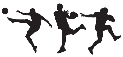 silhouette of sports people