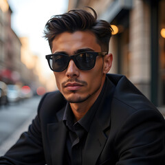 Descubre la elegancia urbana con este sofisticado estilo de moda
