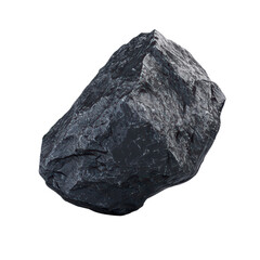 Obraz premium Realistic black rock with detailed texture