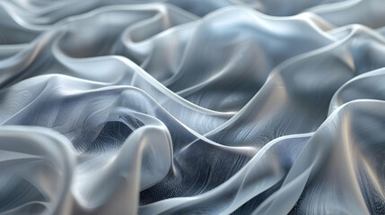 Obraz premium Abstract 3D Render of Flowing Fabric