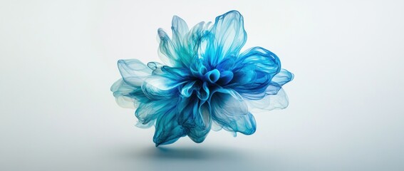 Abstract Blue Flower