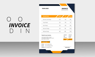 Business invoice form template. Invoicing quotes, money bills or price invoices and payment agreement design templates. Tax form, bill graphic or payment receipt page vector