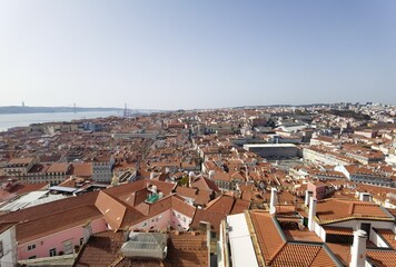 the panorama view of Lisbon, Portugal