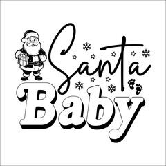 Santa baby SVG Design