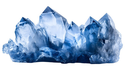 Blue Crystal Cluster - Realistic Image