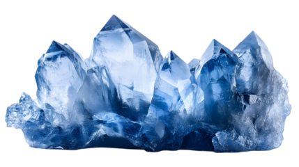 Blue Crystal Cluster - Realistic Image