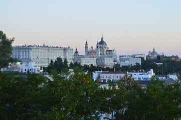 Fototapeta premium Vista da cidade de Madrid na Espanha
